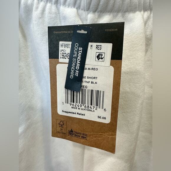 The North Face Box NSE Short Men’s Size Medium Drawstring Standard Fit White NWT - Picture 8 of 11